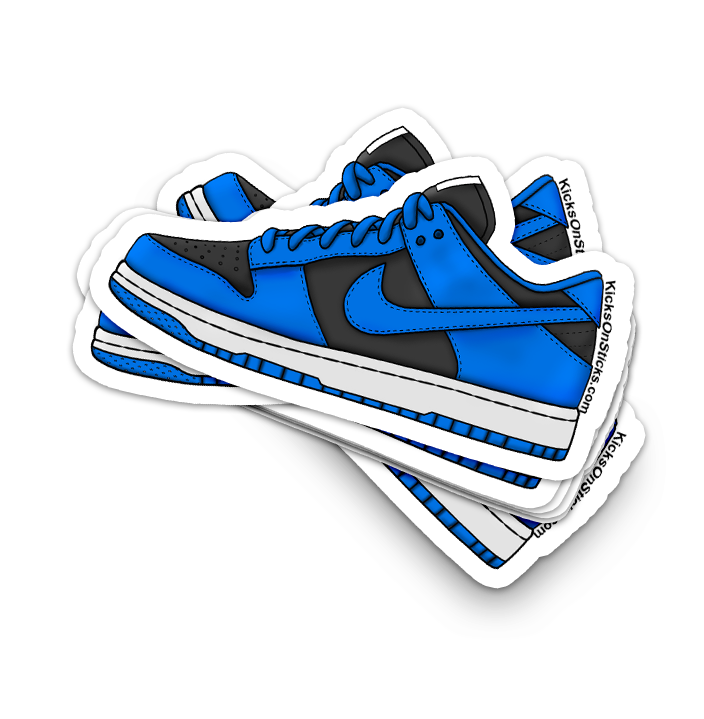 Dunk Low "Black Hyper Cobalt" Sneaker Sticker