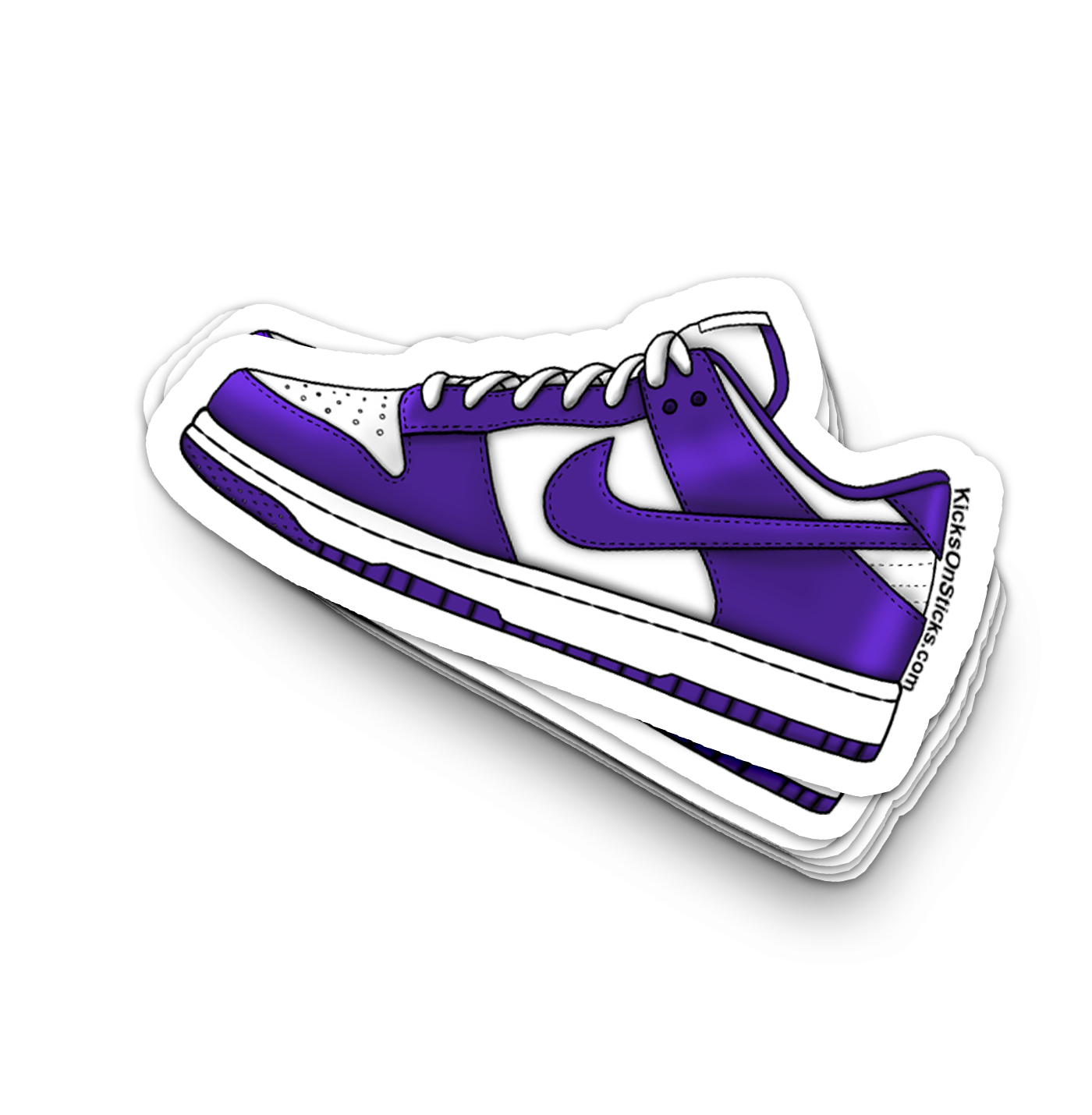 Dunk Low "Championship Purple" Sneaker Sticker