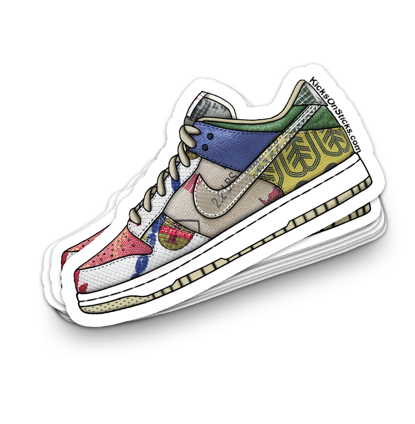 Dunk Low "City Market" Sneaker Sticker