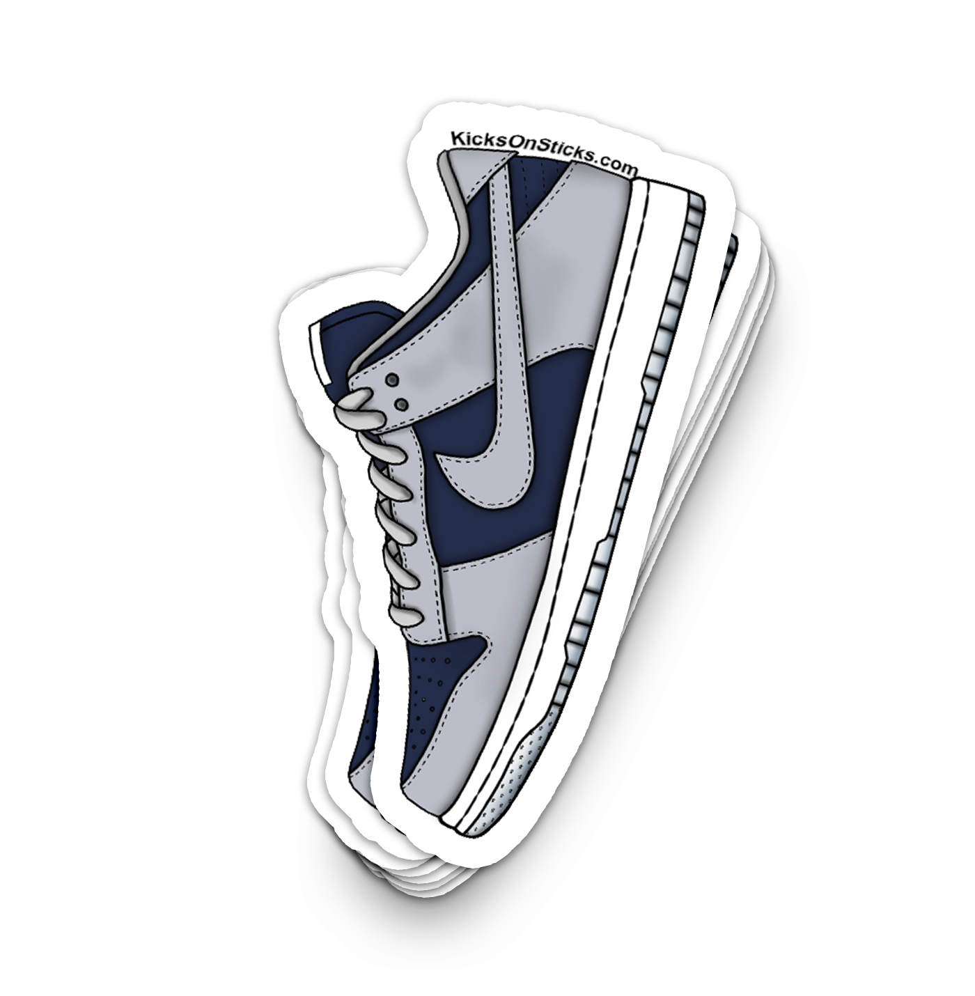 Dunk Low "College Navy Grey" Sneaker Sticker