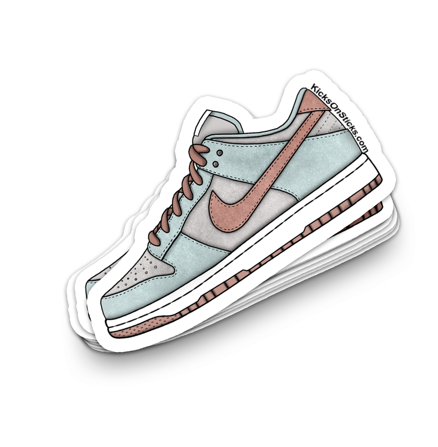 Dunk Low "Fossil Rose" Sneaker Sticker