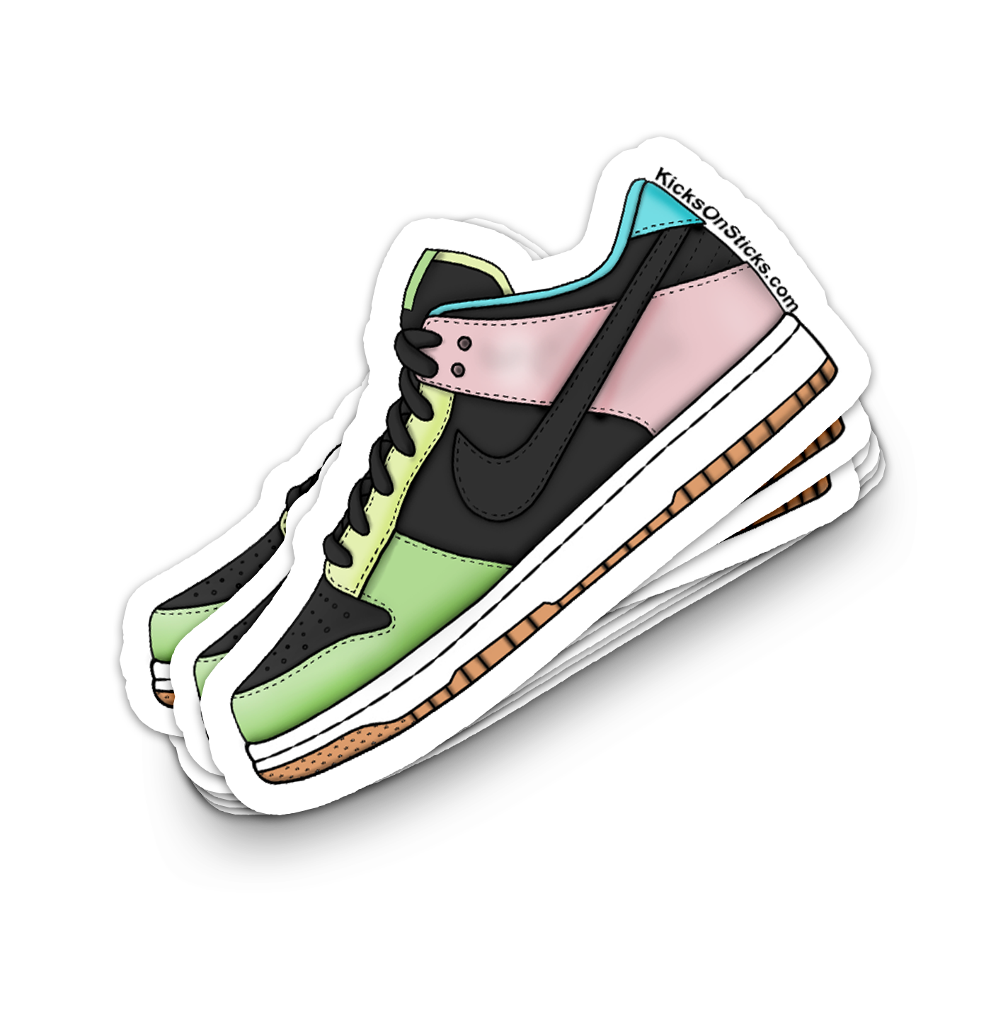 Dunk Low "Free 99 Black" Sneaker Sticker