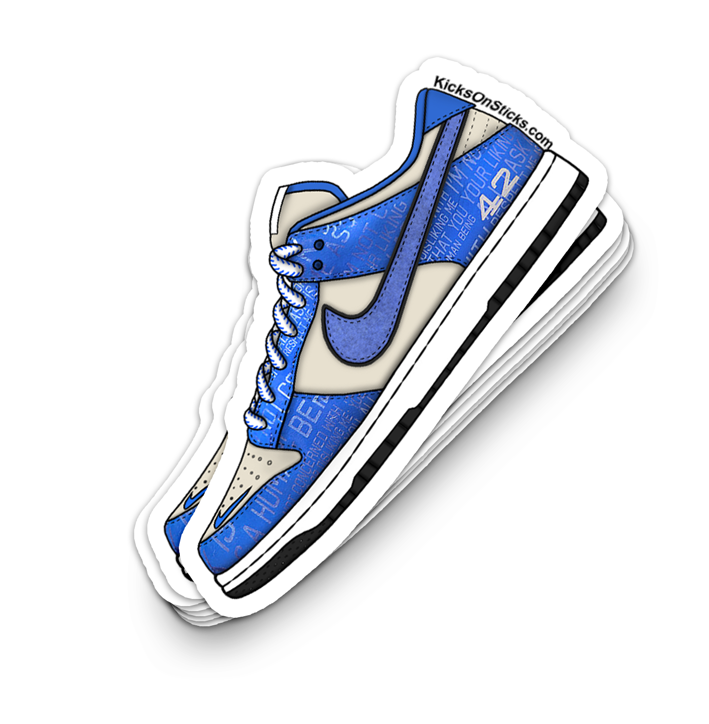 Dunk Low "Jackie Robinson" Sneaker Sticker