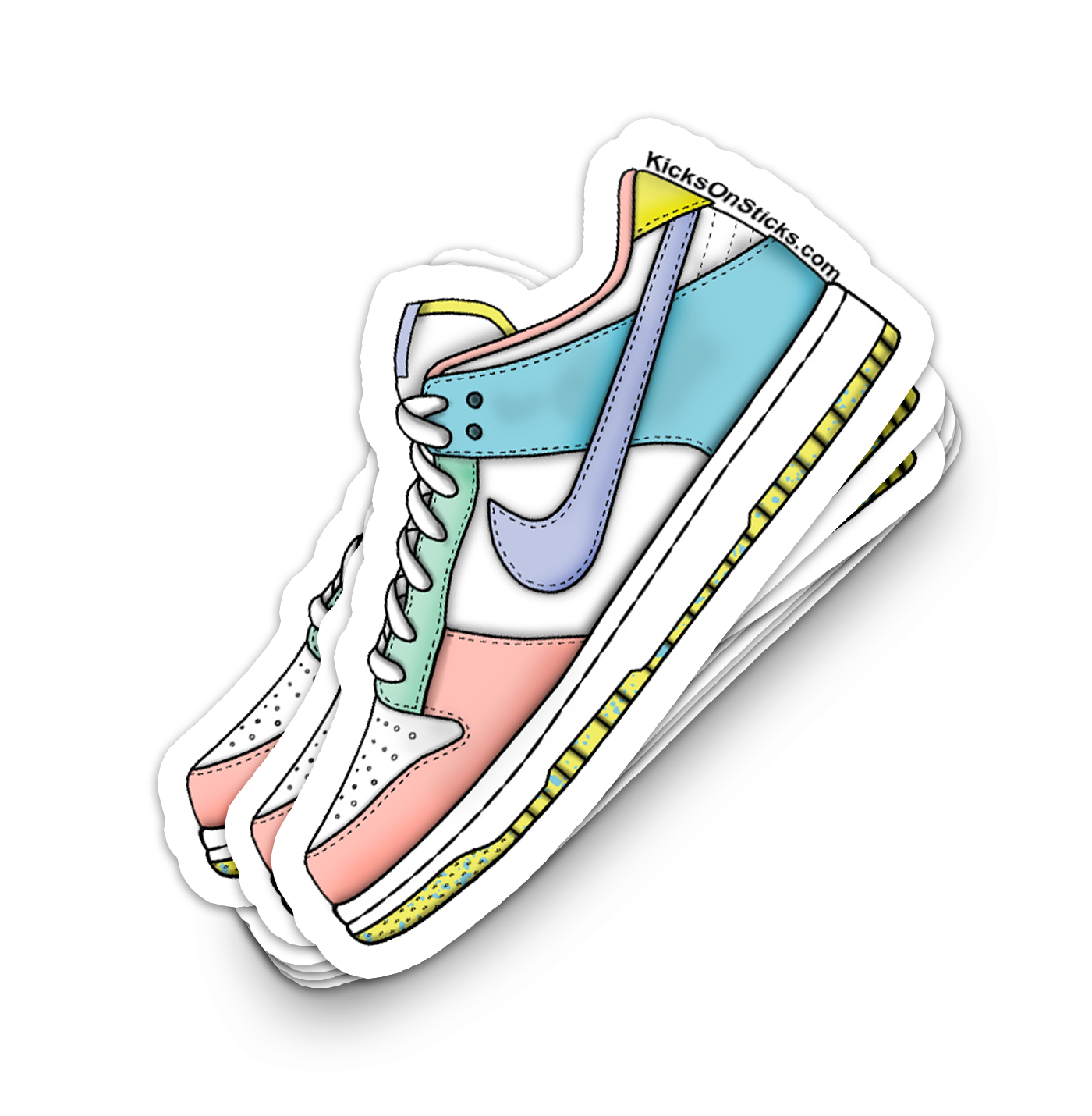 Dunk Low "Light Soft Easter Pink" Sneaker Sticker