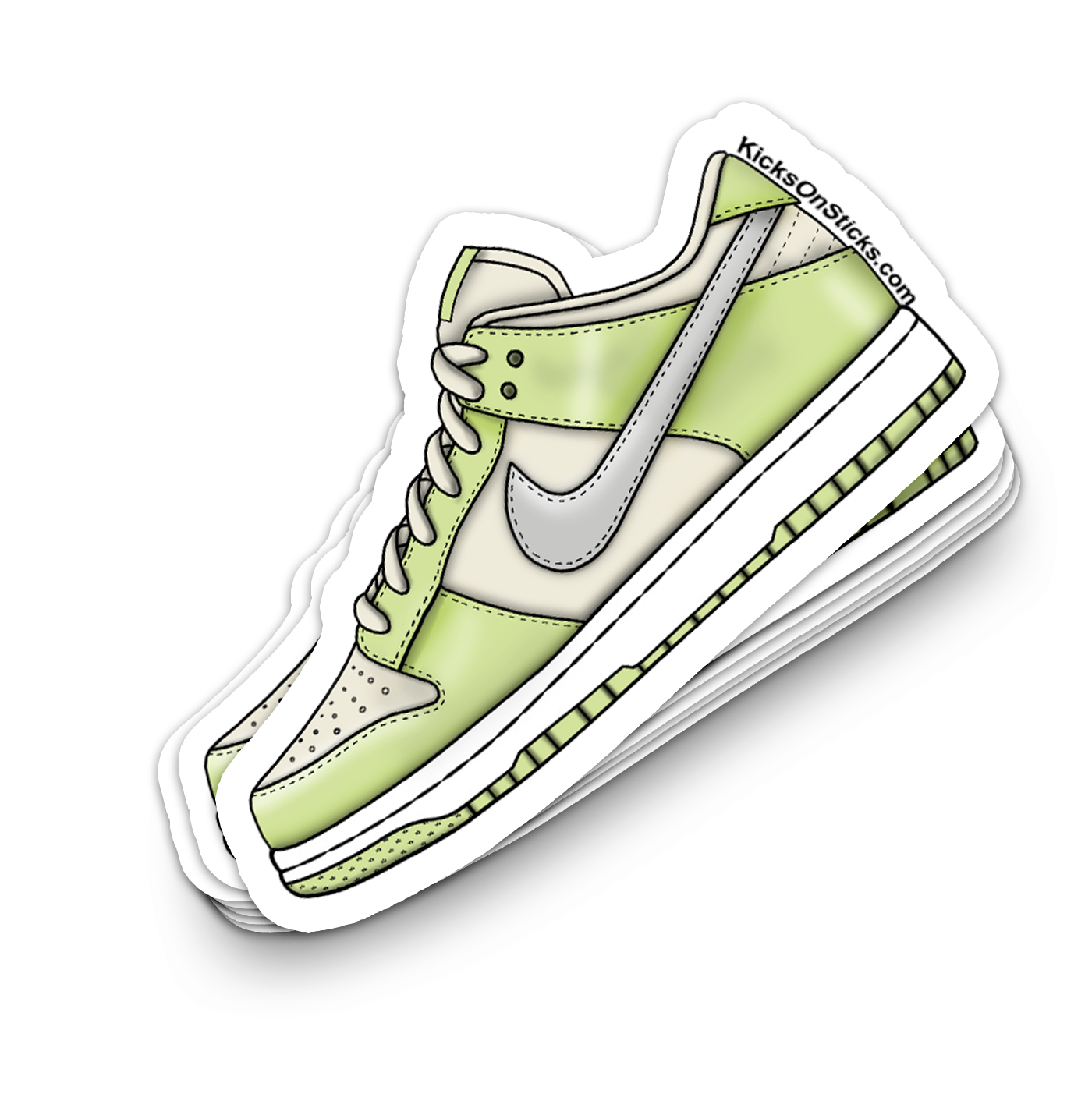 Dunk Low "Lime Ice" Sneaker Sticker