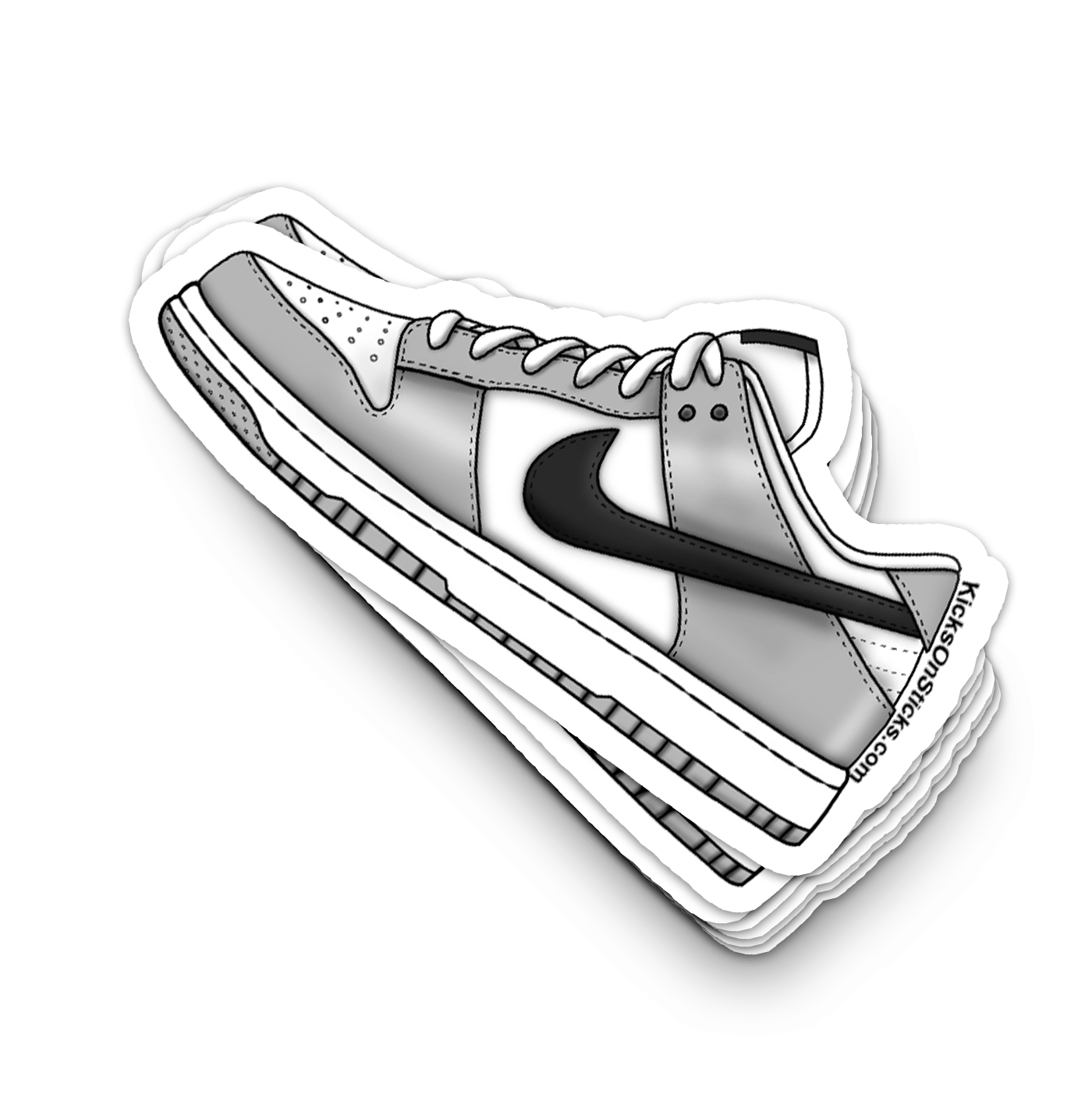 Dunk Low "Lottery Grey Fog" Sneaker Sticker