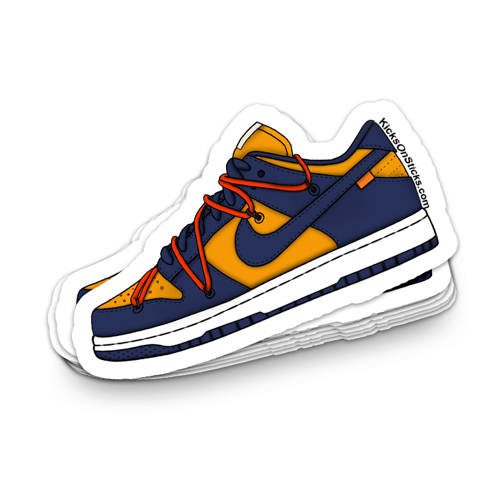 Dunk Low "Off-White University Gold" Sneaker Sticker