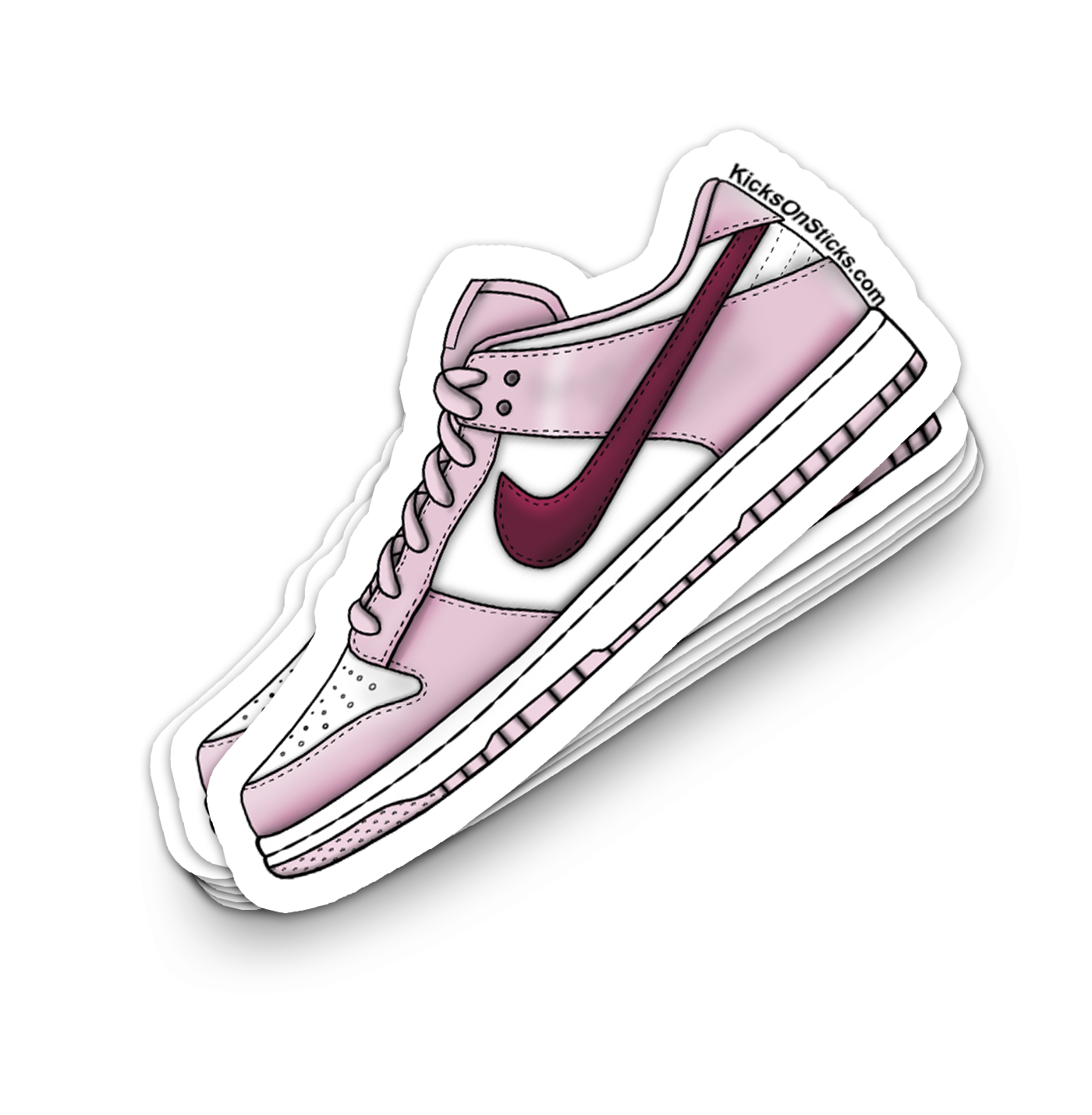 Dunk Low "Pink Foam" Sneaker Sticker