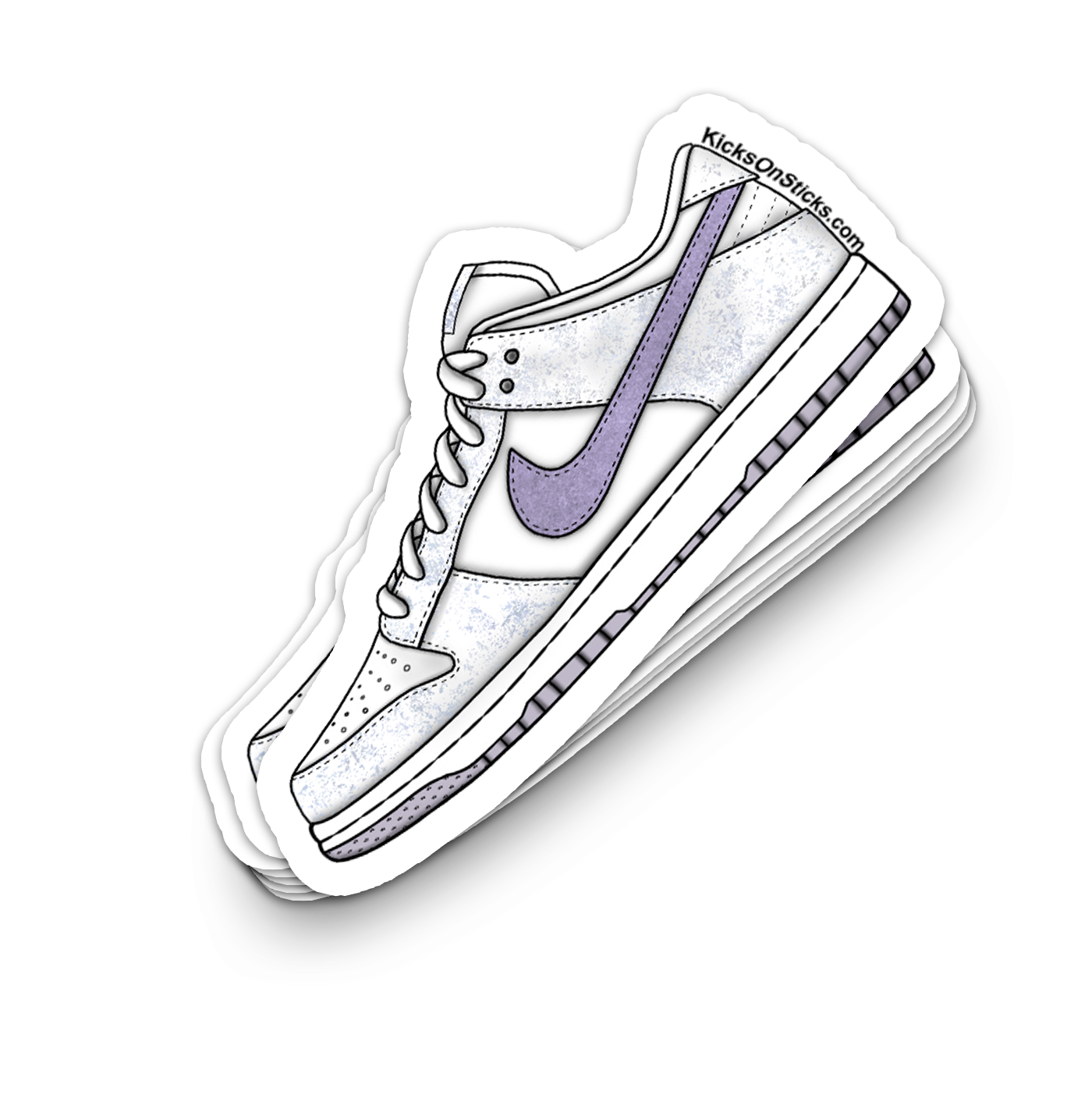 Dunk Low "Purple Pulse" Sneaker Sticker