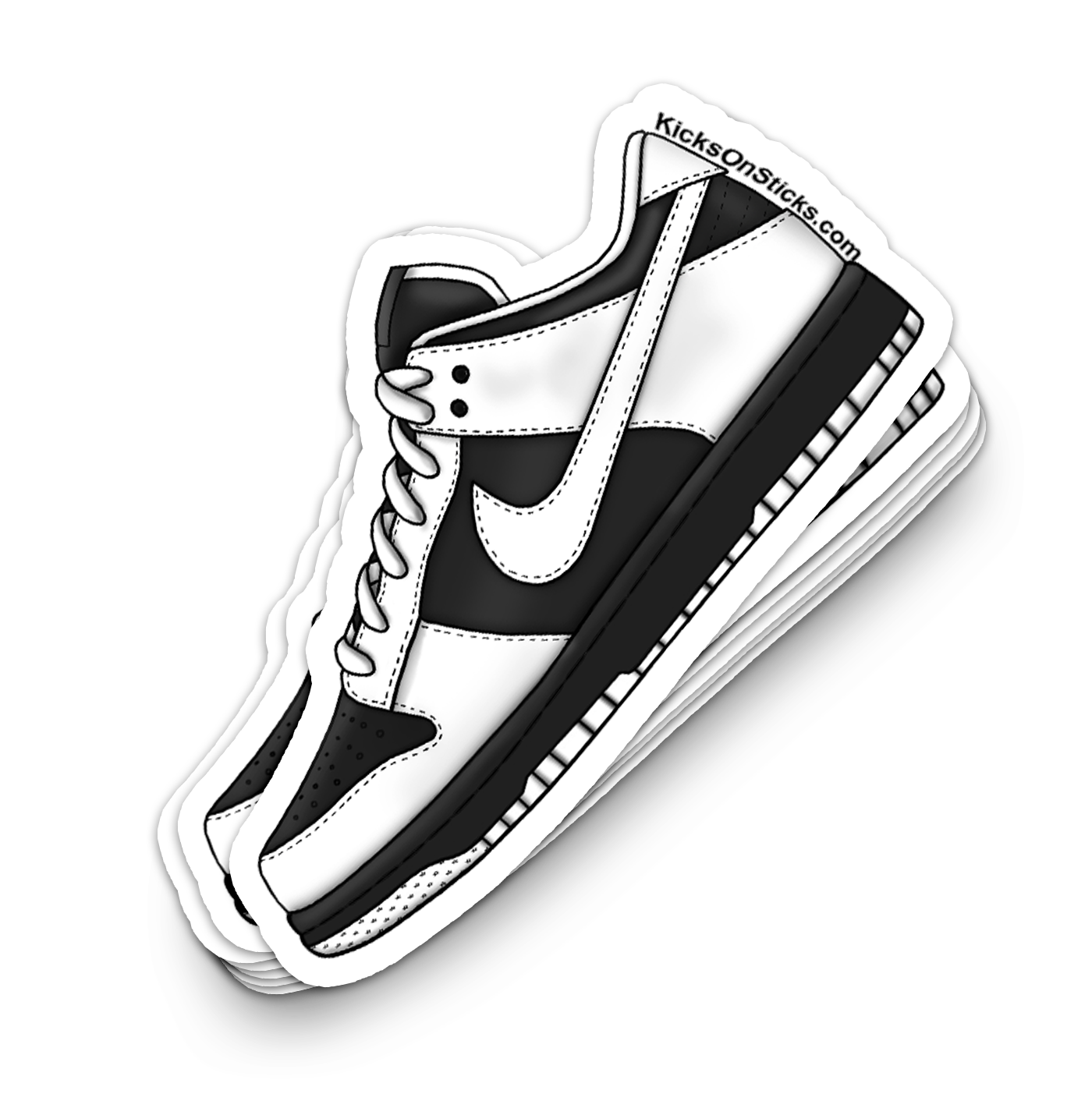 Dunk Low "Reverse Panda" Sneaker Sticker