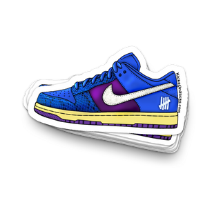 Dunk Low "Undefeated Blue Snake" Sneaker Sticker