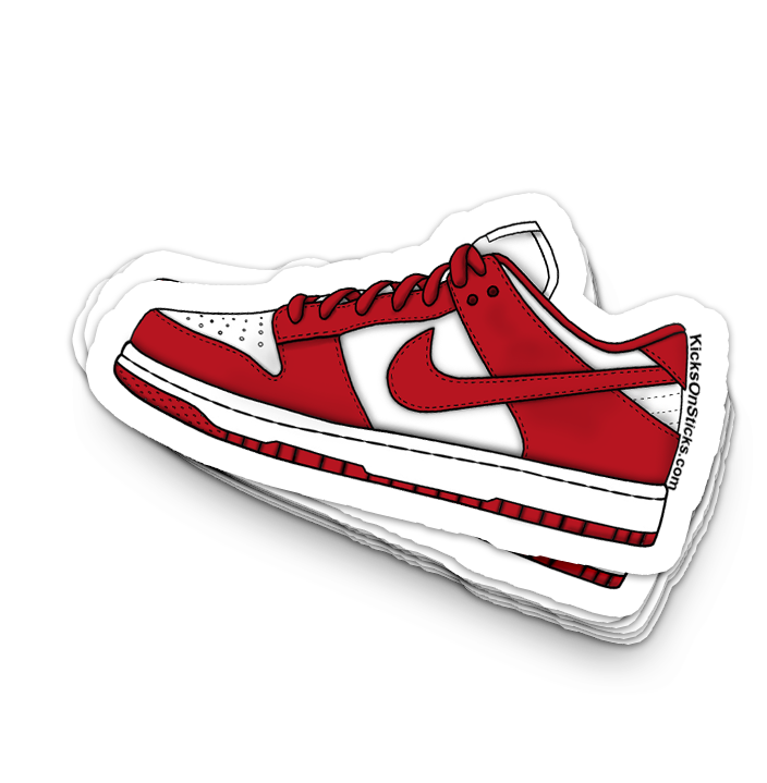 Dunk Low "University Red" Sneaker Sticker