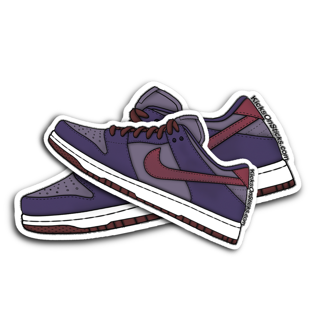 Dunk Low "Plum" Sneaker Sticker