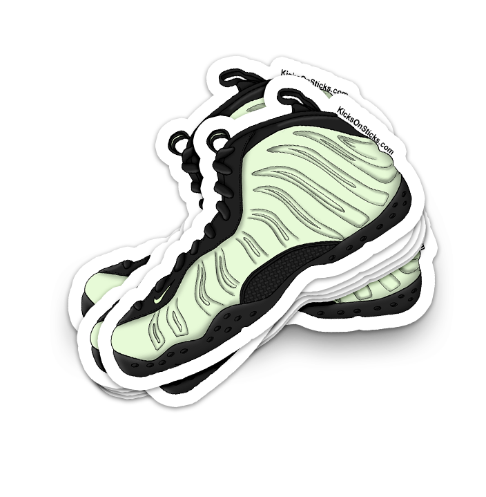Foamposite "Barely Green" Sneaker Sticker