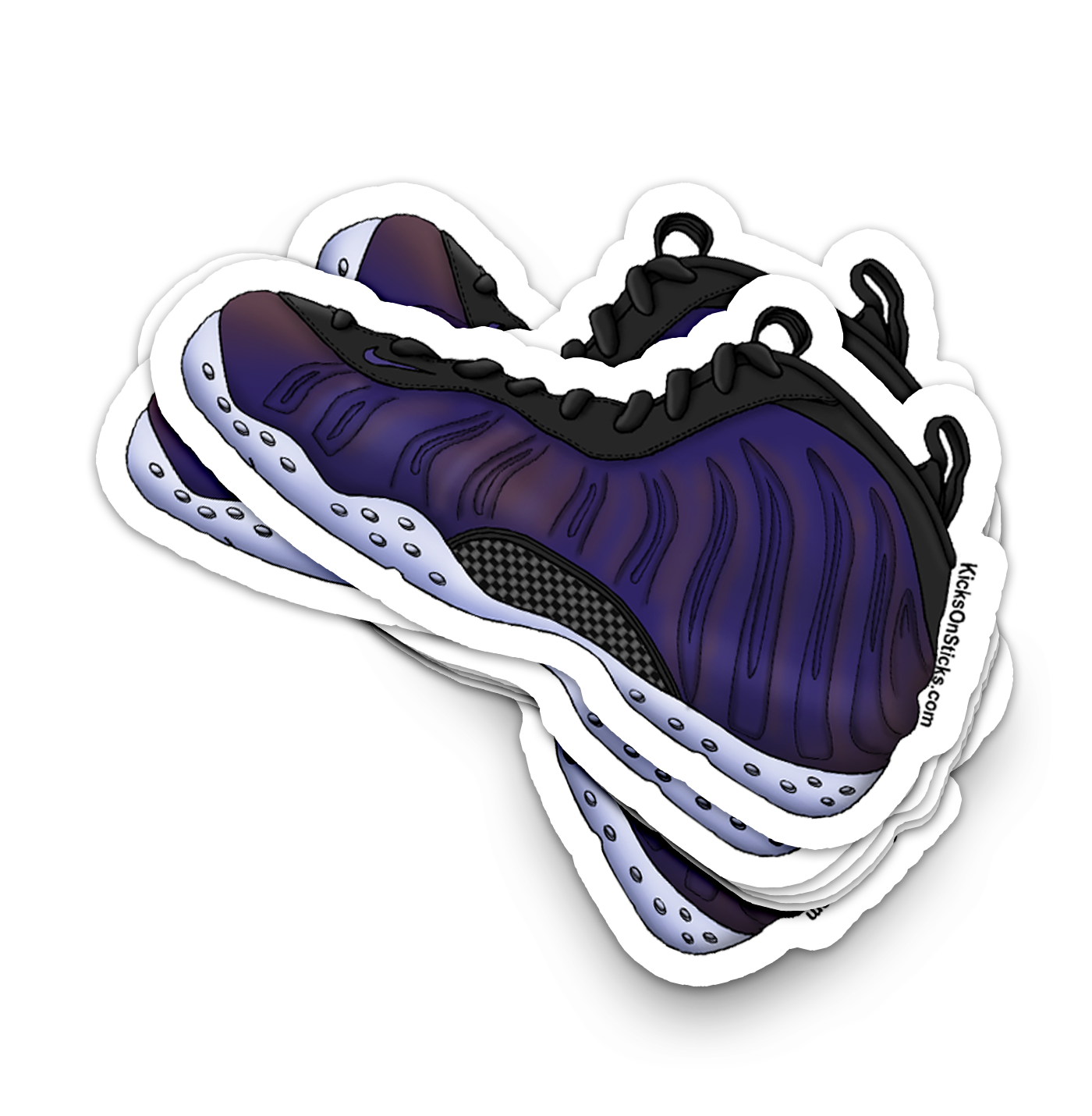 Foamposite "Eggplant" Sneaker Sticker
