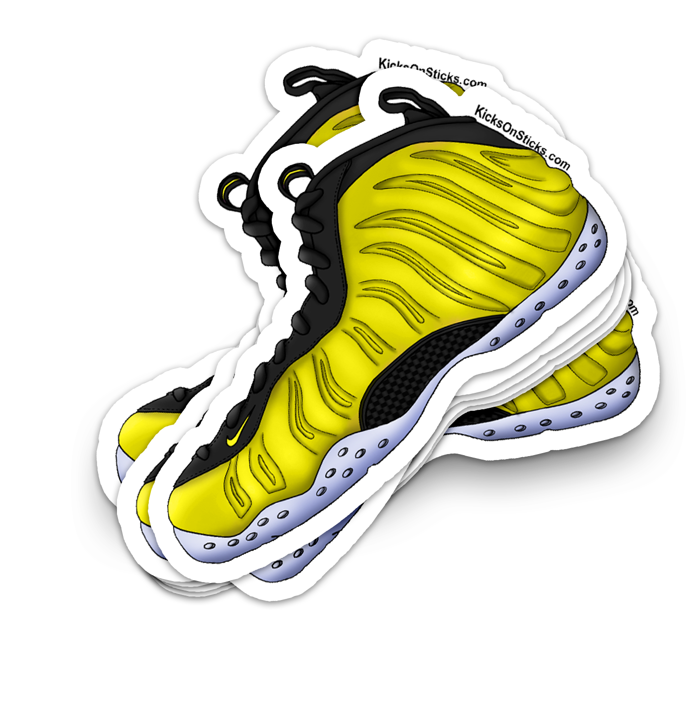 Foamposite "Electrolime" Sneaker Sticker