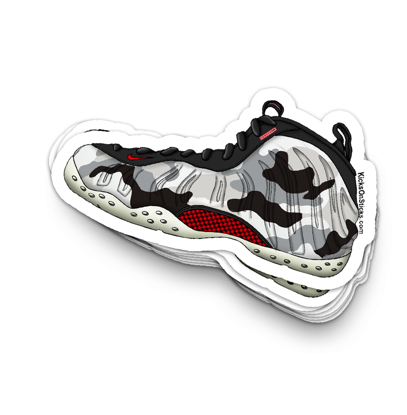 Foamposite "Fighter Jet" Sneaker Sticker