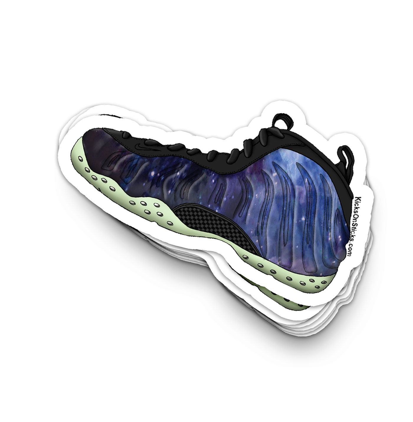 Foamposite "Galaxy" Sneaker Sticker