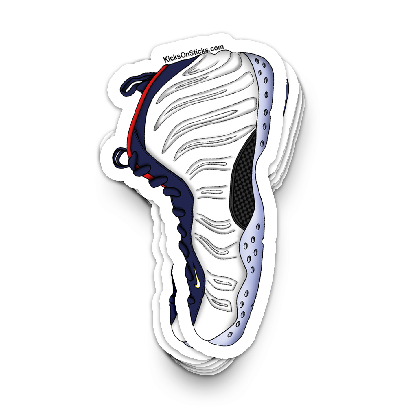 Foamposite "Olympic" Sneaker Sticker