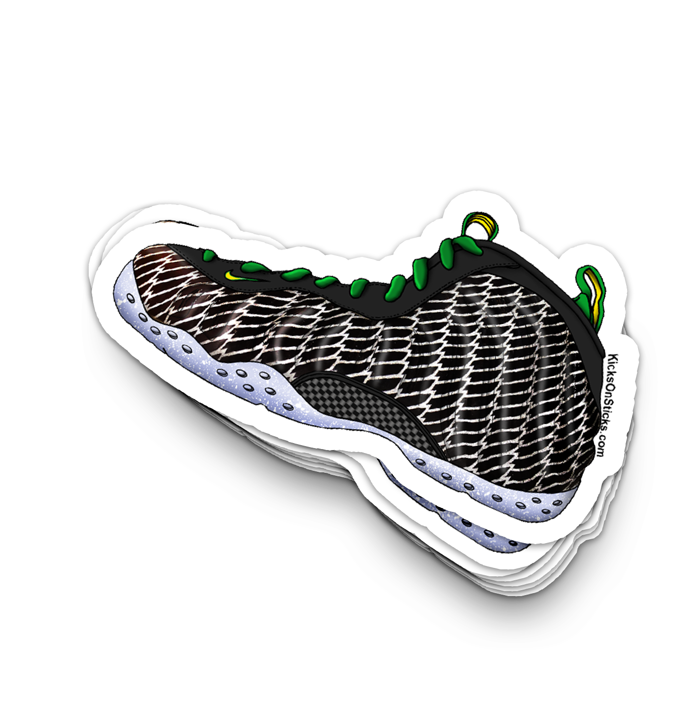 Foamposite "Oregon" Sneaker Sticker