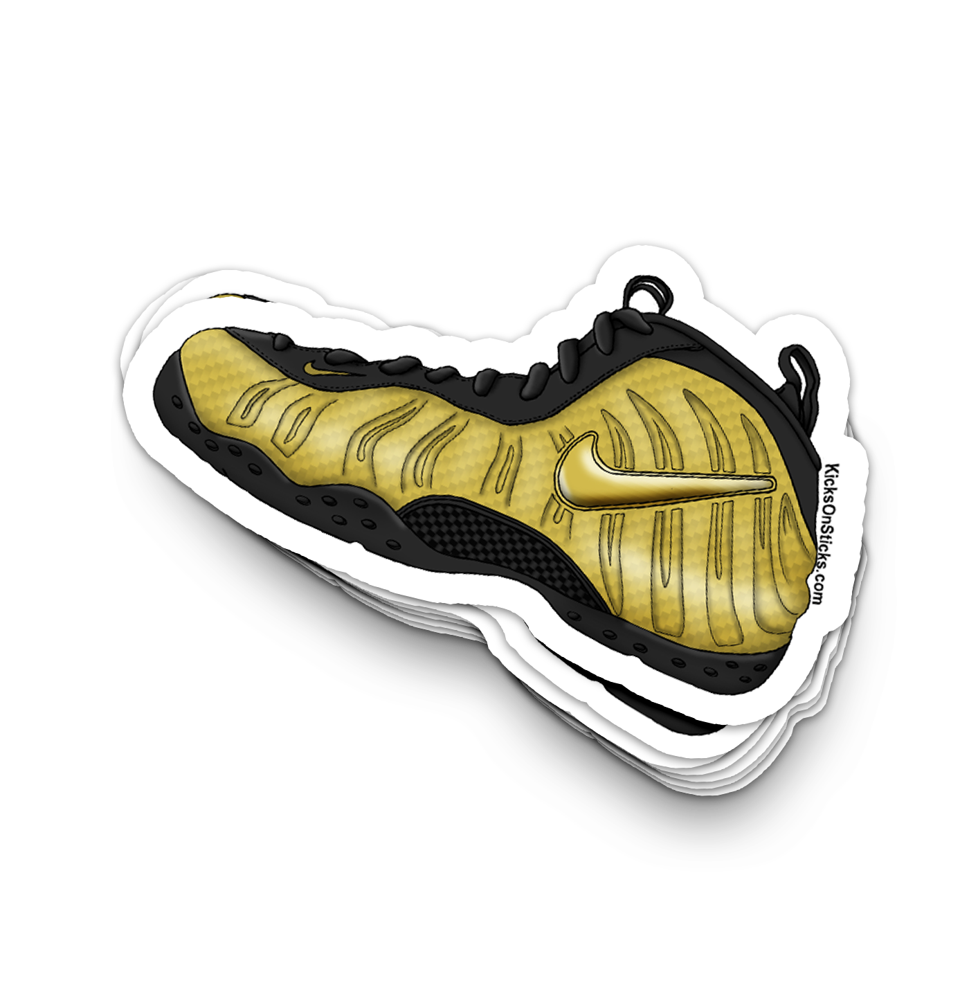Foamposite Pro "Metallic Gold" Sneaker Sticker