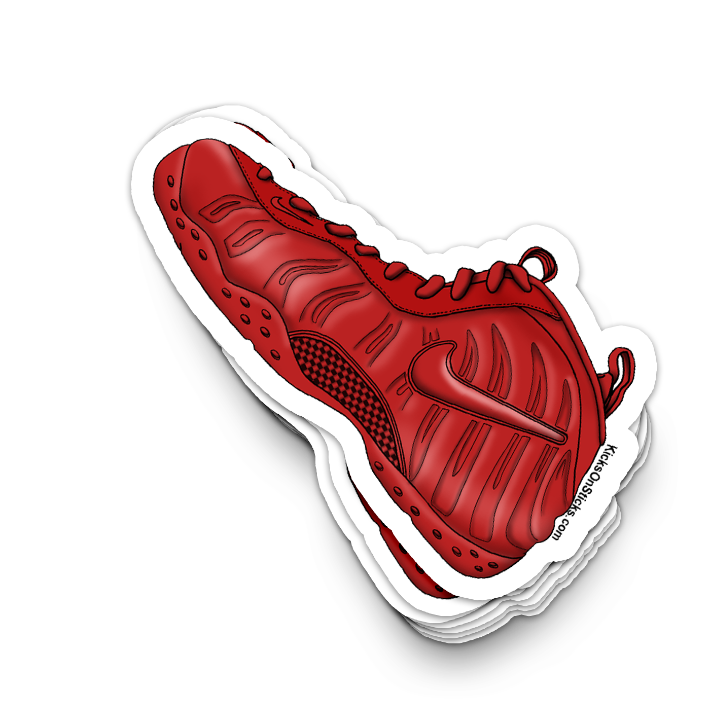 Foamposite Pro "Red October" Sneaker Sticker