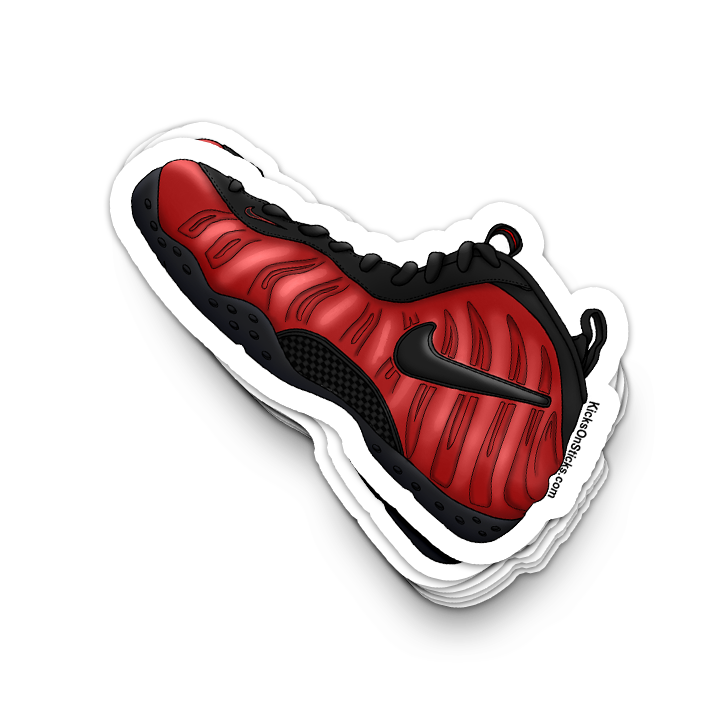 Foamposite Pro "University Red" Sneaker Sticker