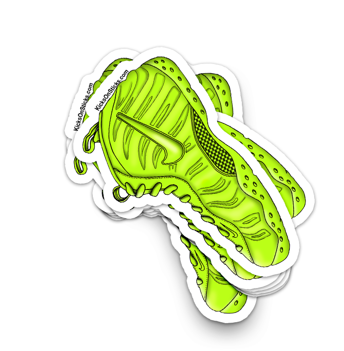 Foamposite Pro "Volt" Sneaker Sticker