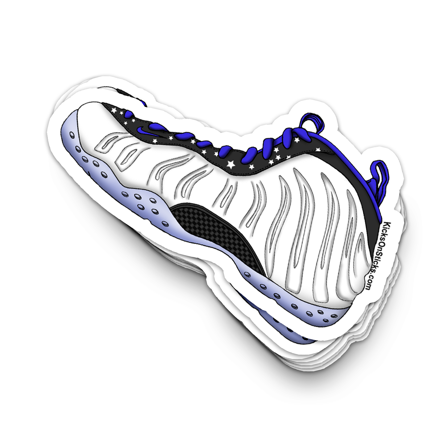 Foamposite "Shooting Stars" Sneaker Sticker