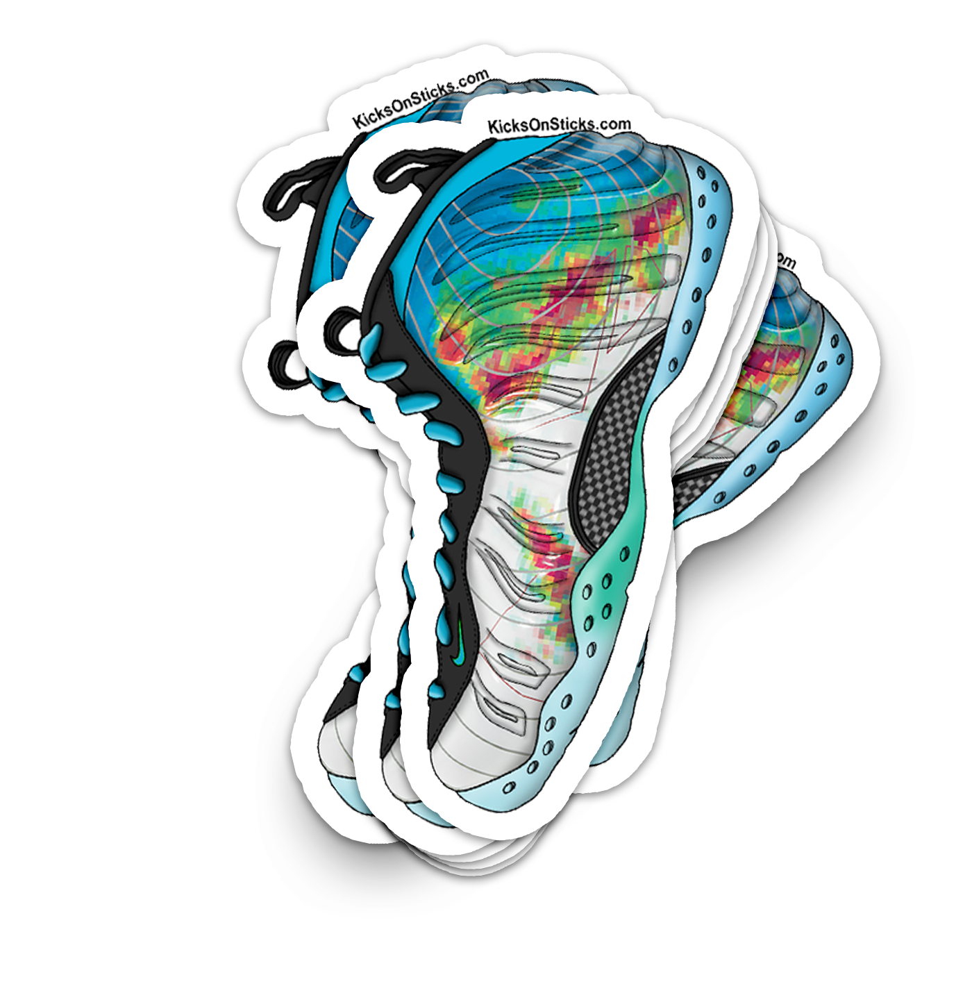 Foamposite "Weatherman" Sneaker Sticker