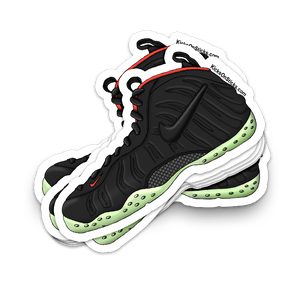 Foamposite "Yeezy Black " Sneaker Sticker