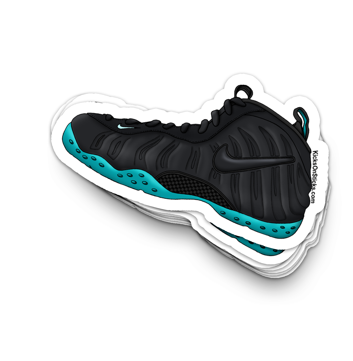 Foamposite Pro "Aqua" Sneaker Sticker