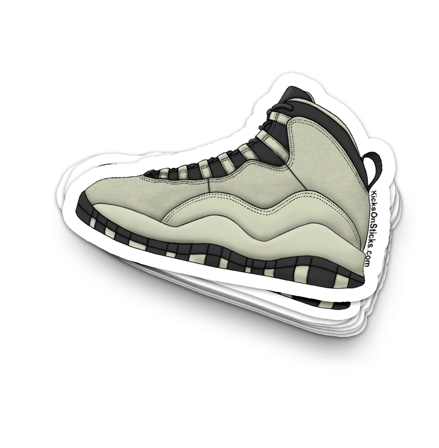 Jordan 10 "Heiress" Sneaker Sticker