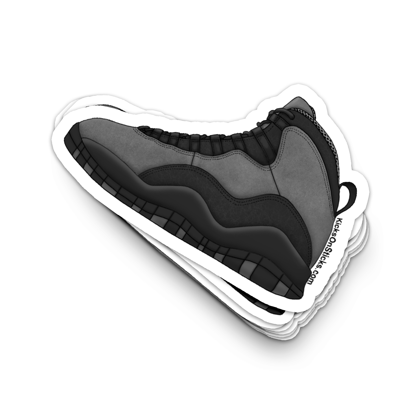 Jordan 10 "Shadow" Sneaker Sticker