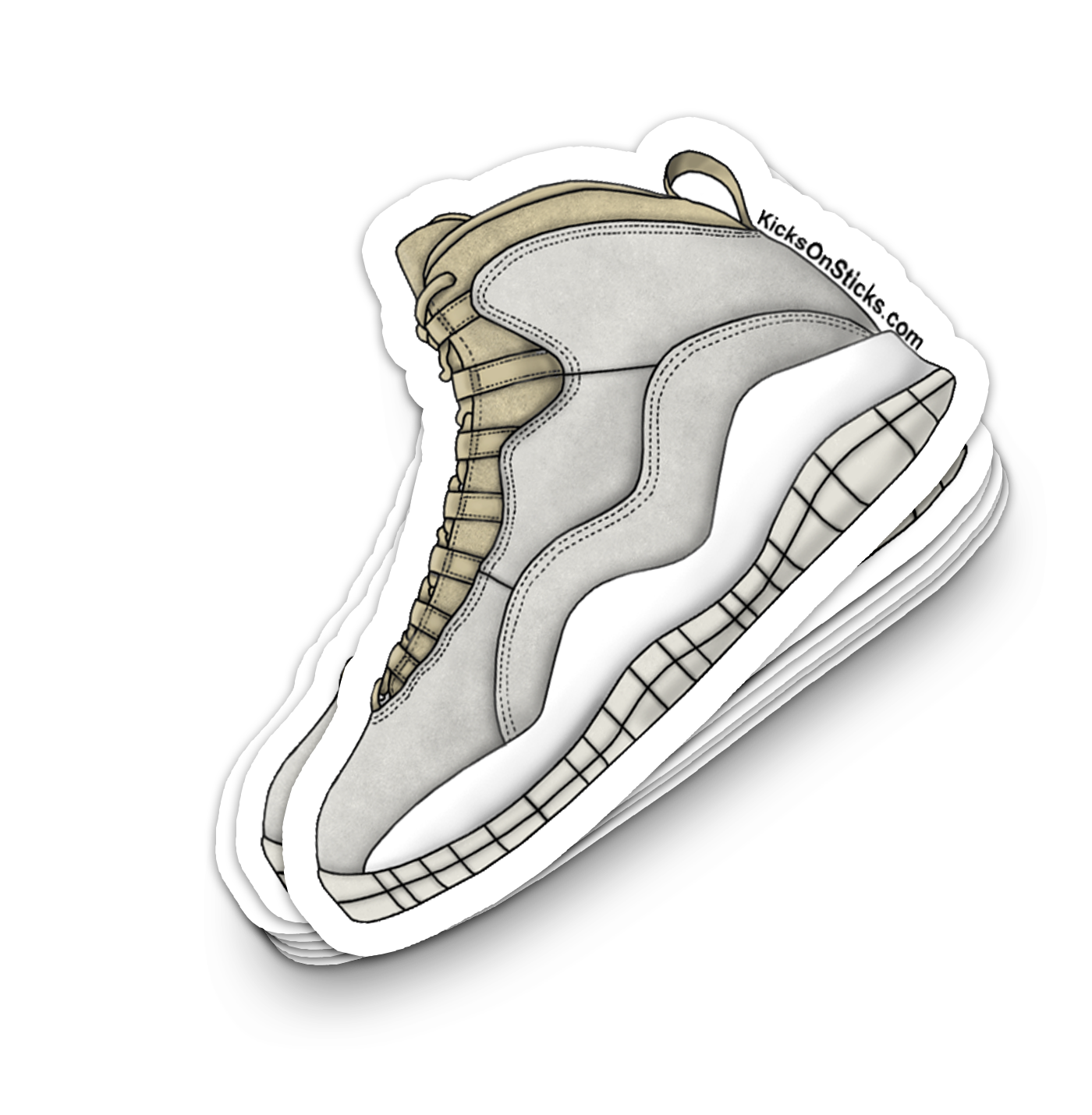 Jordan 10 "Solefly" Sneaker Sticker