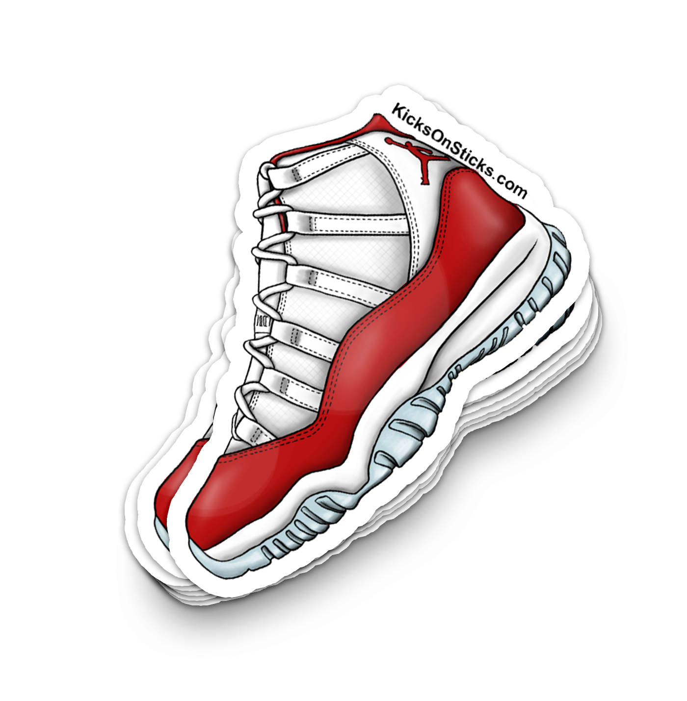 Jordan 11 "Cherry" Sneaker Sticker