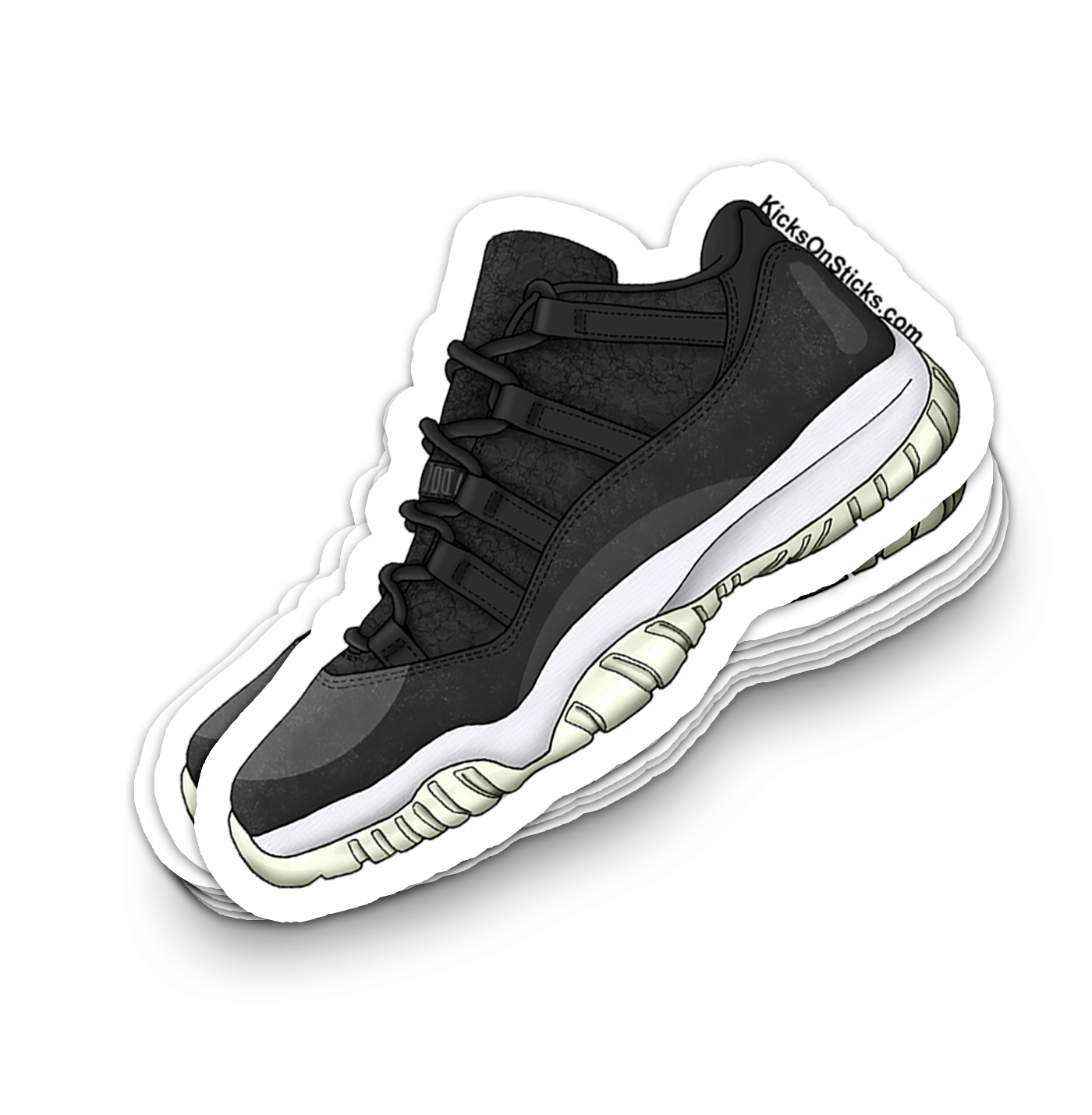Jordan 11 Low "72-10" Sneaker Sticker