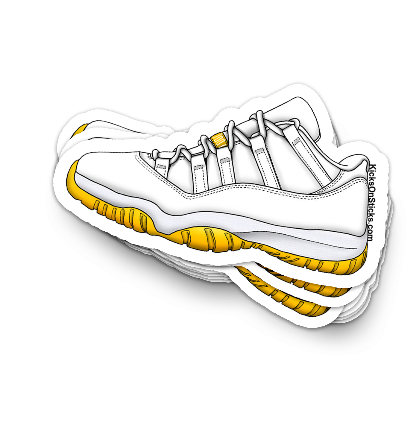Jordan 11 Low "Citrus" Sneaker Sticker