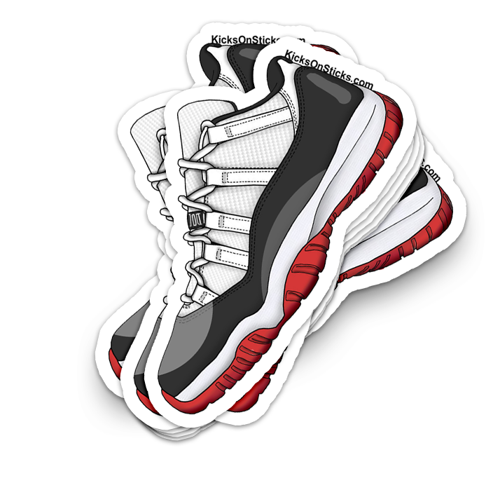 Jordan 11 Low "Bred Concord" Sneaker Sticker