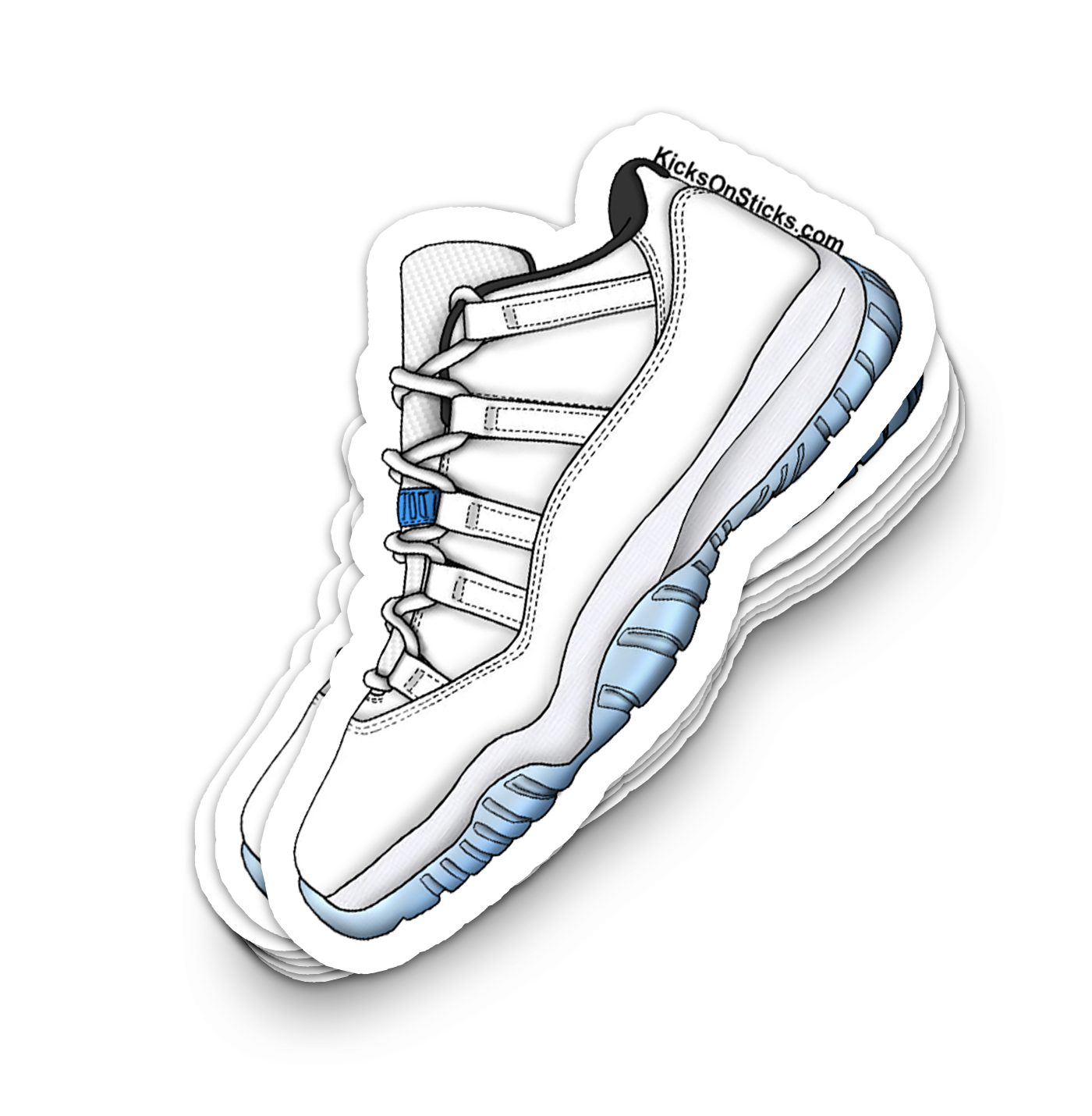 Jordan 11 Low "Legend Blue" Sneaker Sticker