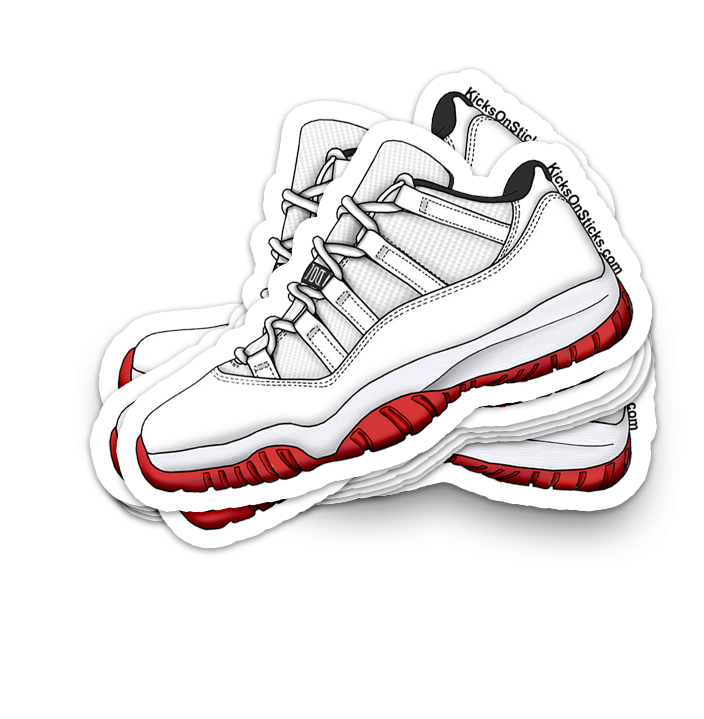 Jordan 11 Low "Red Bottom" Sneaker Sticker