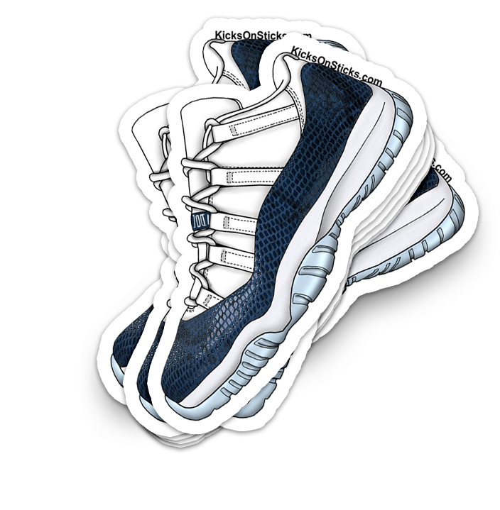 Jordan 11 Low "Snake Navy" Sneaker Sticker