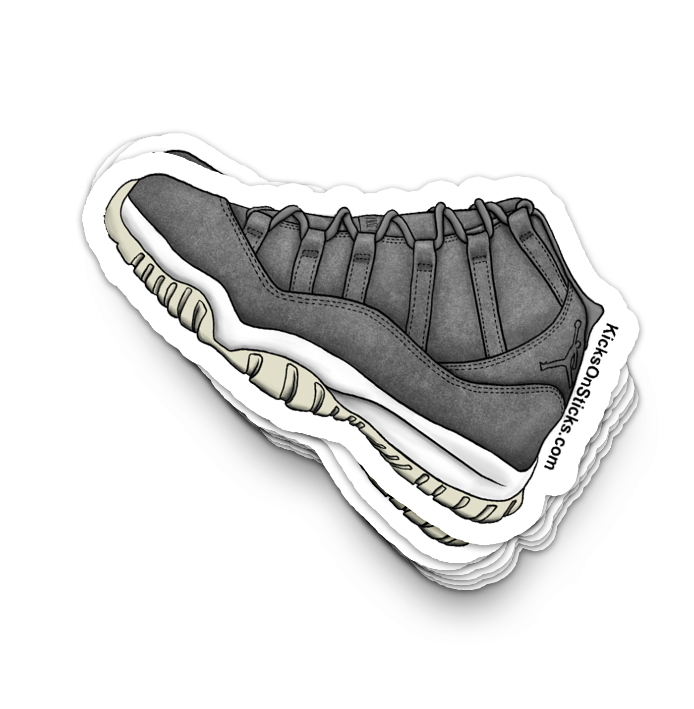 Jordan 11 "Pinnacle Grey" Sneaker Sticker