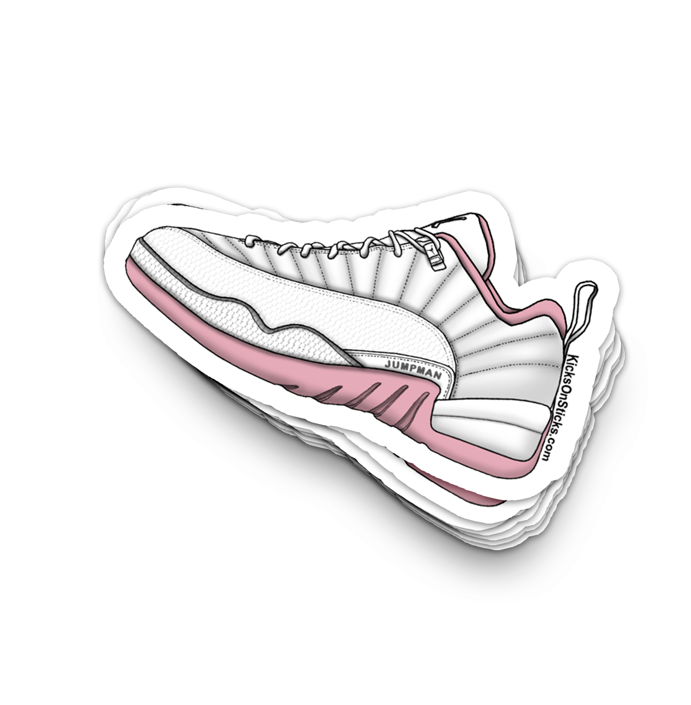 Jordan 12 Low "Real Pink" Sneaker Sticker