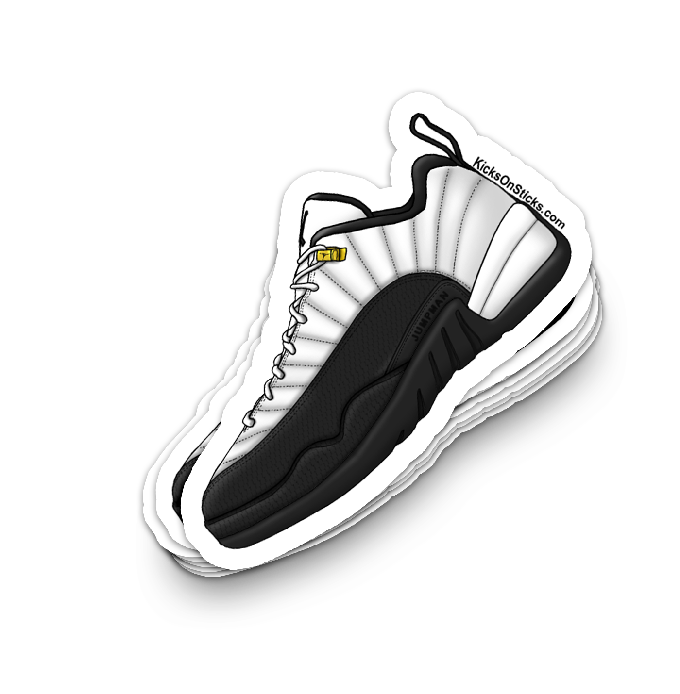 Jordan 12 Low 'Taxi" Sneaker Sticker
