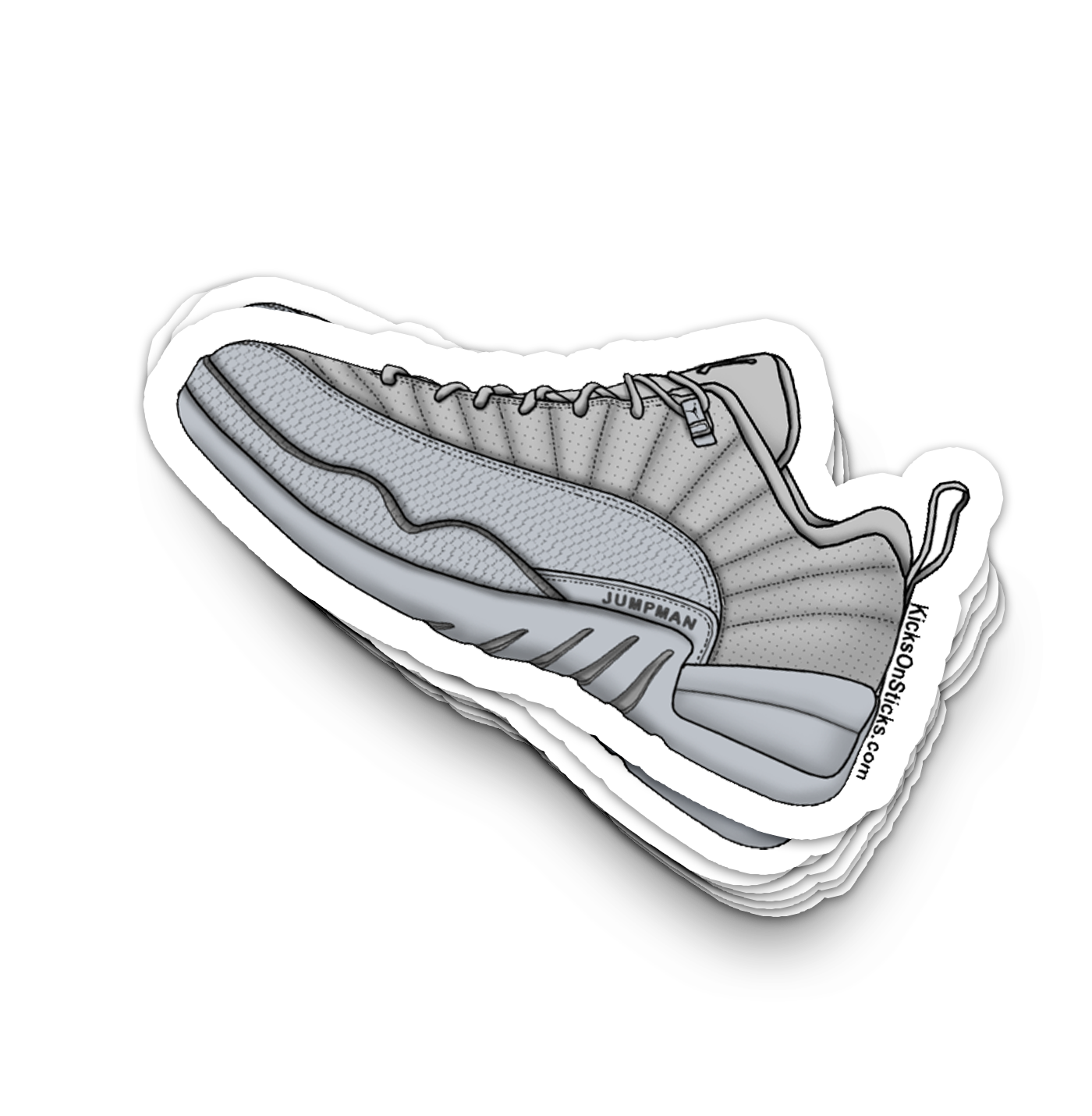 Jordan 12 Low "Wolf Grey" Sneaker Sticker