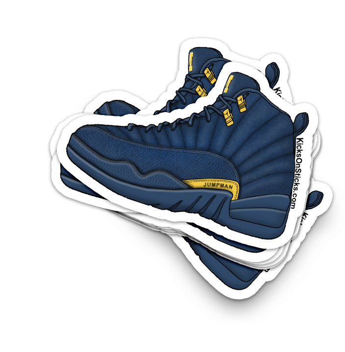 Jordan 12 "Michigan" Sneaker Sticker