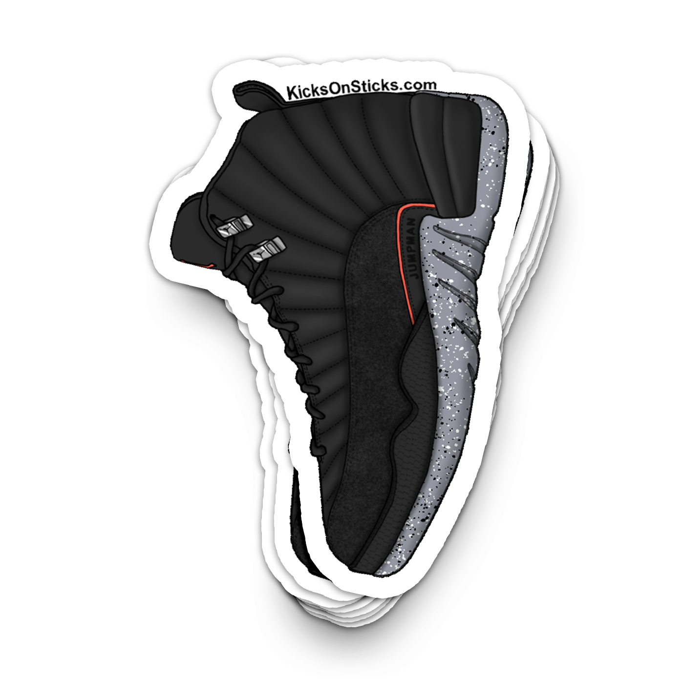 Jordan 12 "Utility Black" Sneaker Sticker