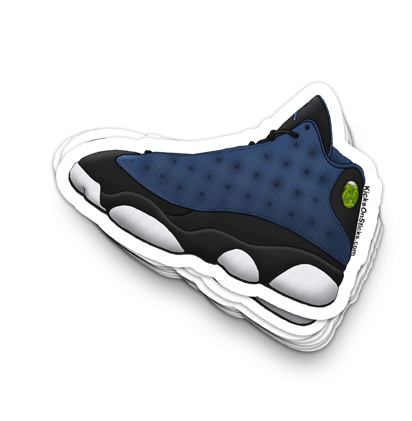Jordan 13 "Brave Navy Blue" Sneaker Sticker