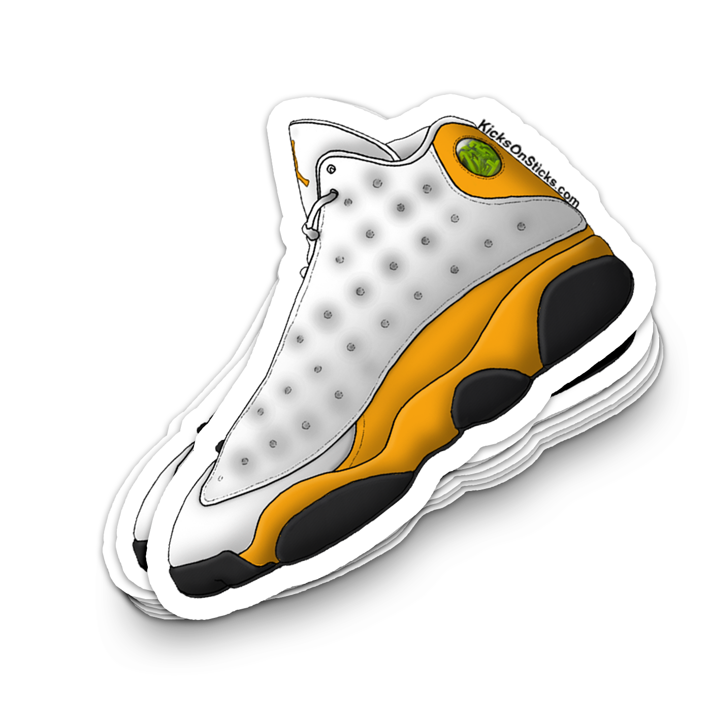 Jordan 13 "Del Sol" Sneaker Sticker